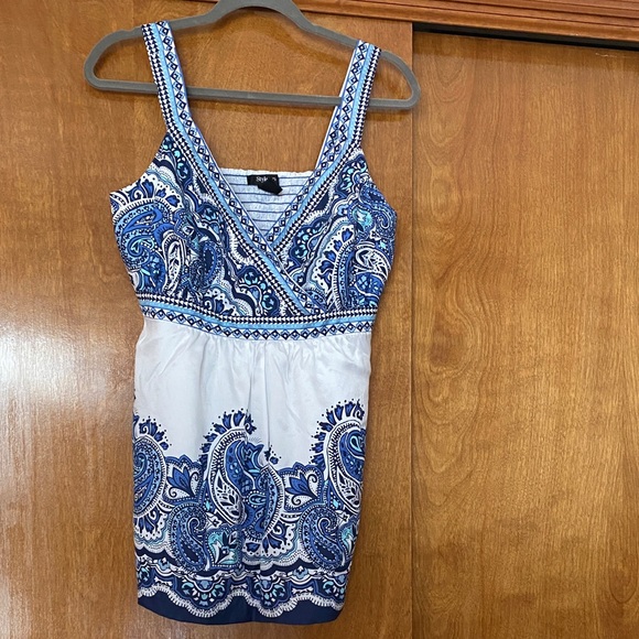 Style & Co. Blue and White Paisley Camisole - Picture 1 of 3